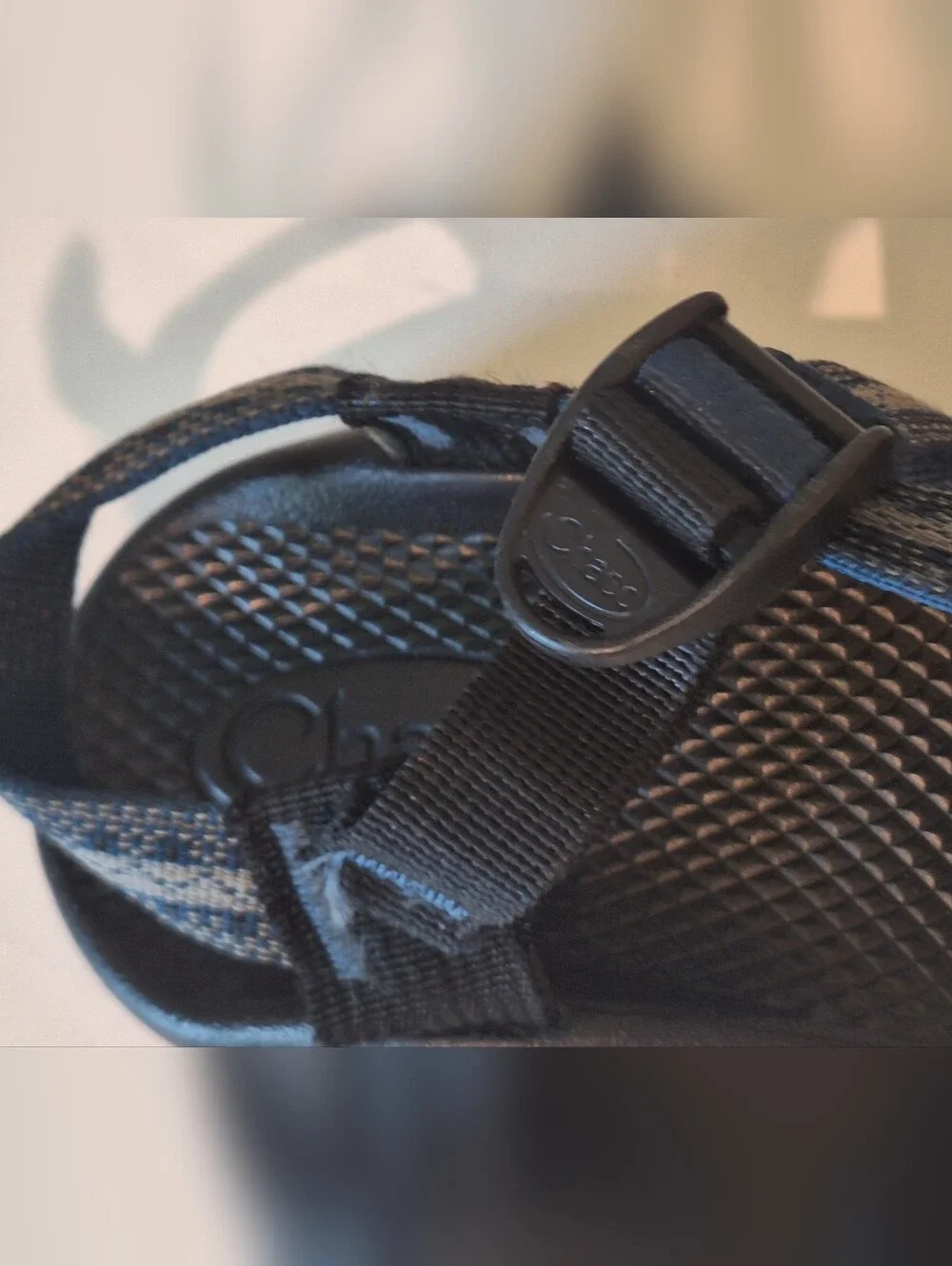 Chacos Z/1 Classic/EcoTread Unisex Size 5 Sandals Stakes Blue Gray Adj Straps